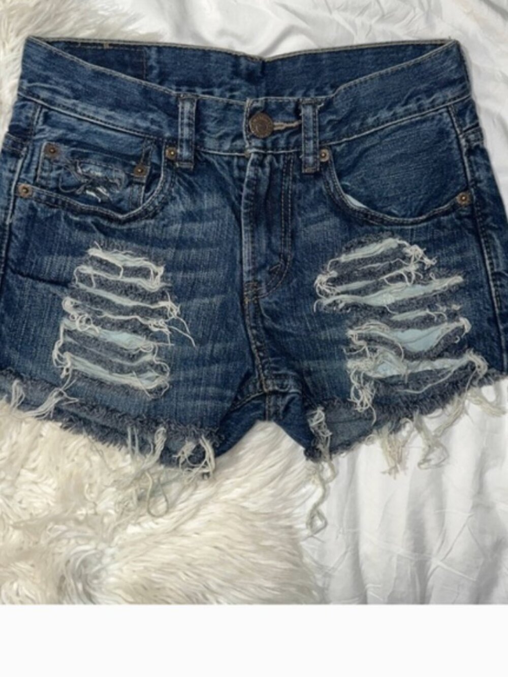 Levi's - 520 Distressed Jean Shorts